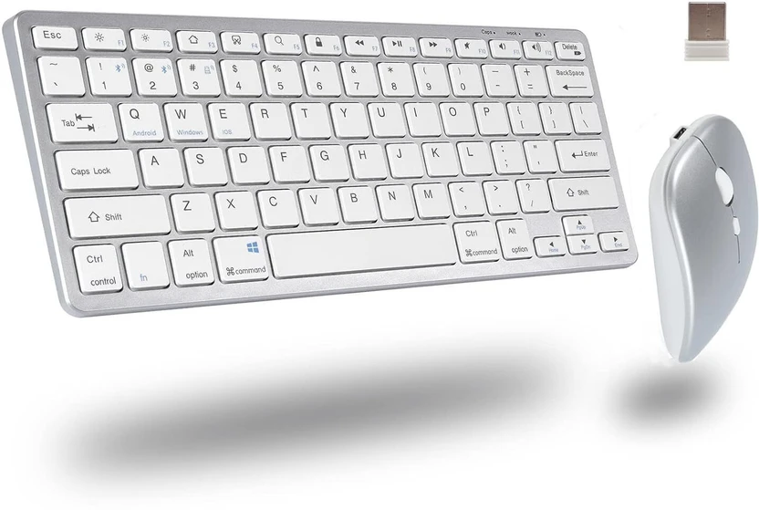 FKU Wireless Keyboard With Mouse Bluetooth Handheld Multi-device ...more