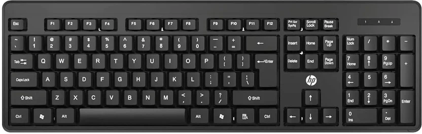 HP K160 Wired Keyboard Wired USB Standard Desktop Keyboard Compat...more