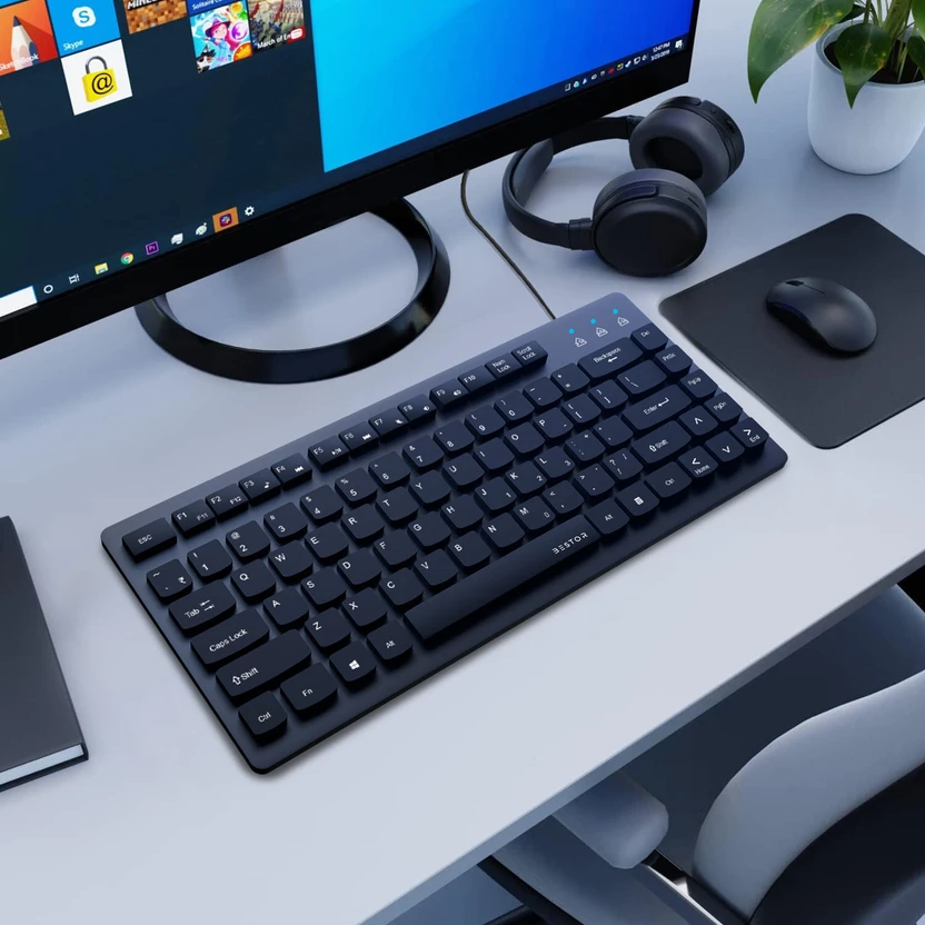 Bestor Mini Keyboard Wired USB Laptop-size Laptop Keyboard Compat...more
