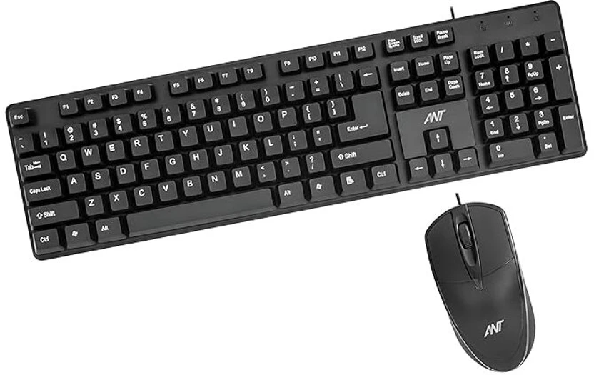 Keyboards Ant Value FKBRI02 / Spill-Resistant, Silent Keys,1000 DPI Mouse &...more