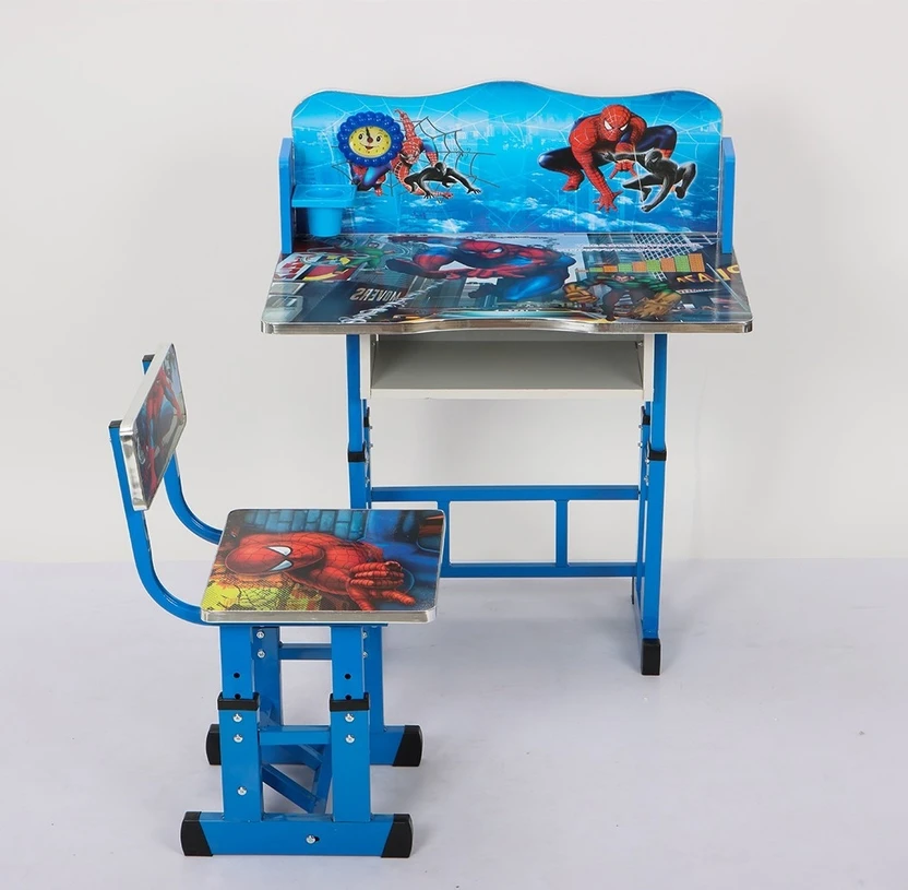 Bhella Kids study Table & Chair with Adjustable Height Engineered...more
