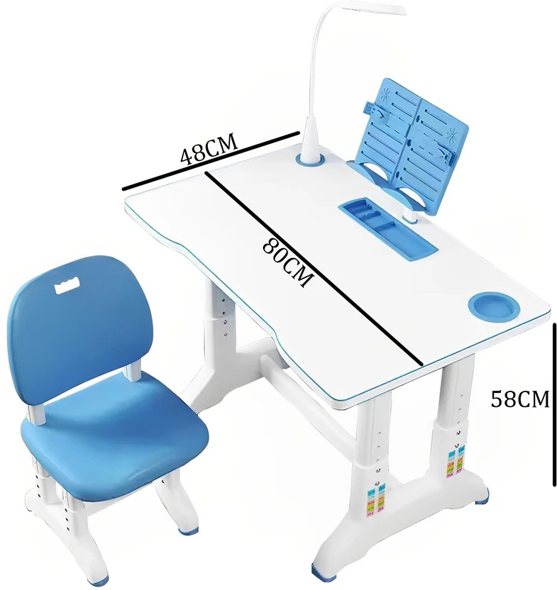 SYGA Plastic Study Table (Finish Color - Blue, DIY(Do-It-Yourself...more
