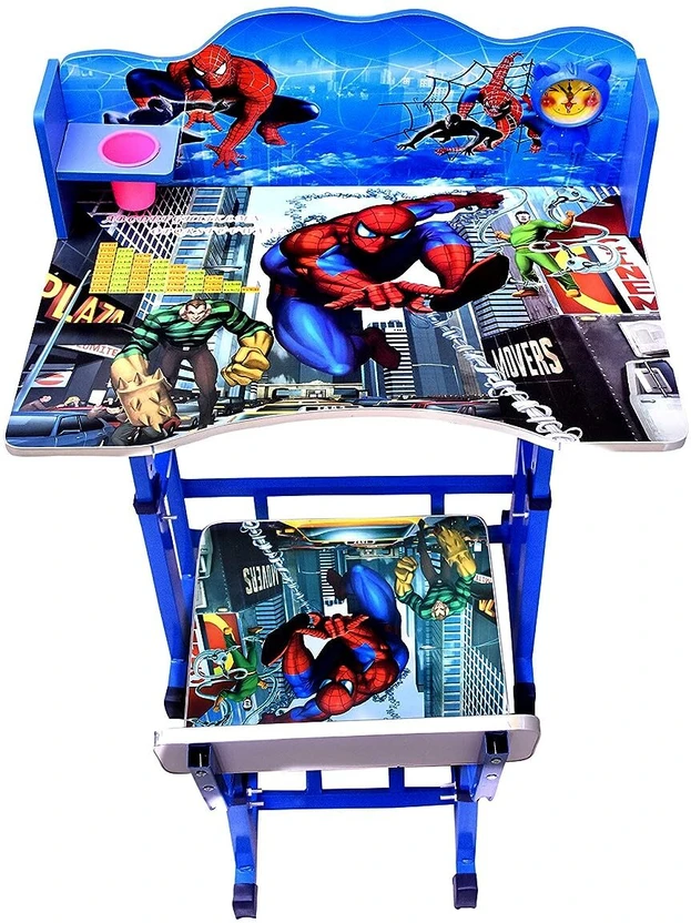 Bhella Kids study Table & Chair with Adjustable Height Engineered...more