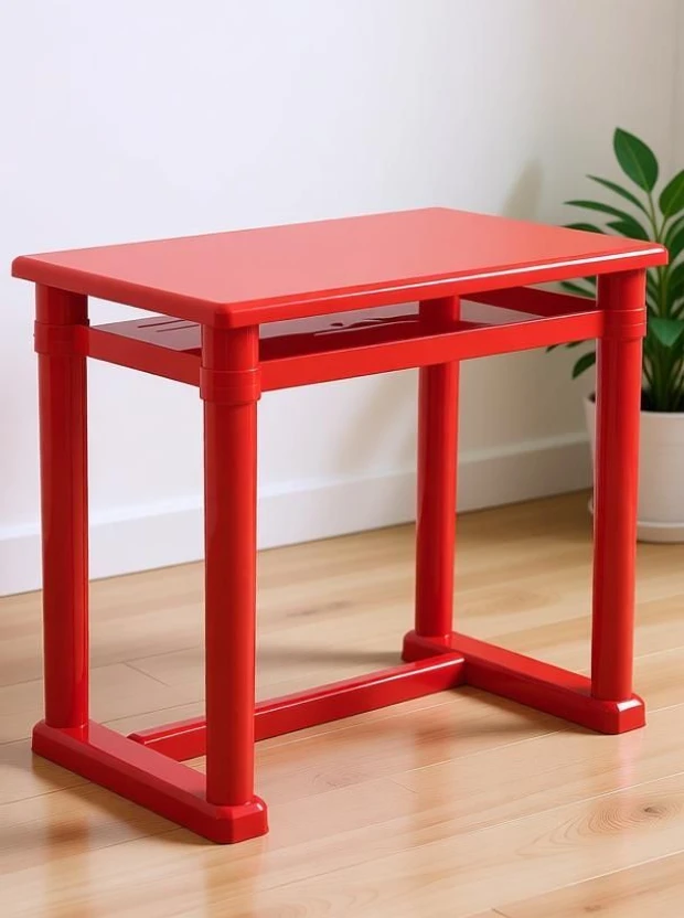 Supreme Stylish Study Table , Red Plastic Study Table (Finish Col...more
