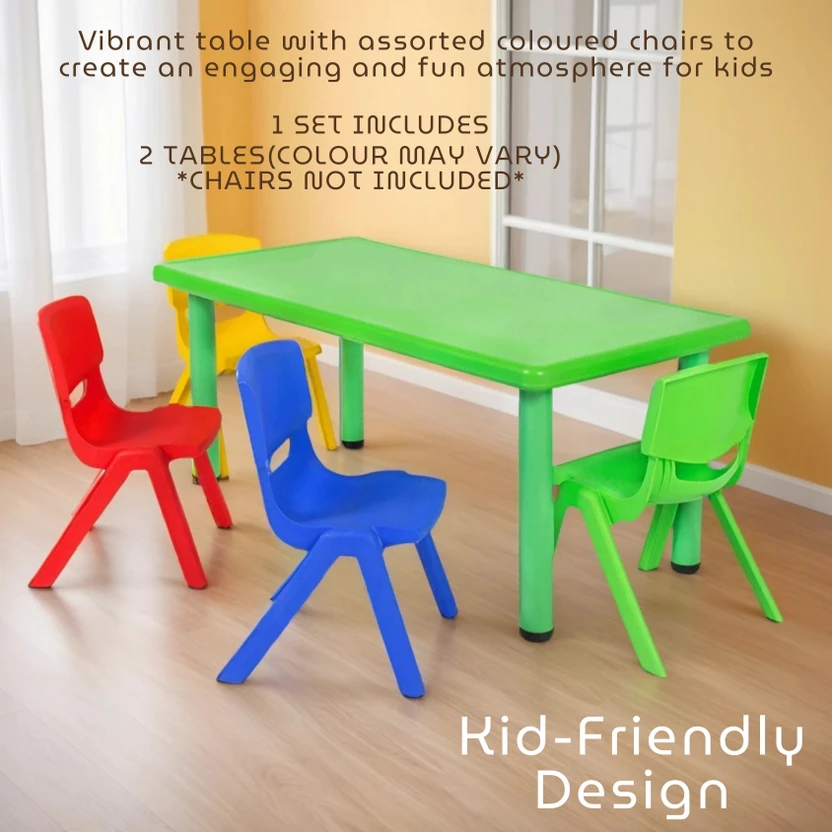 Ehomekart Plastic Activity Table (Finish Color - Multicolor, DIY(...more