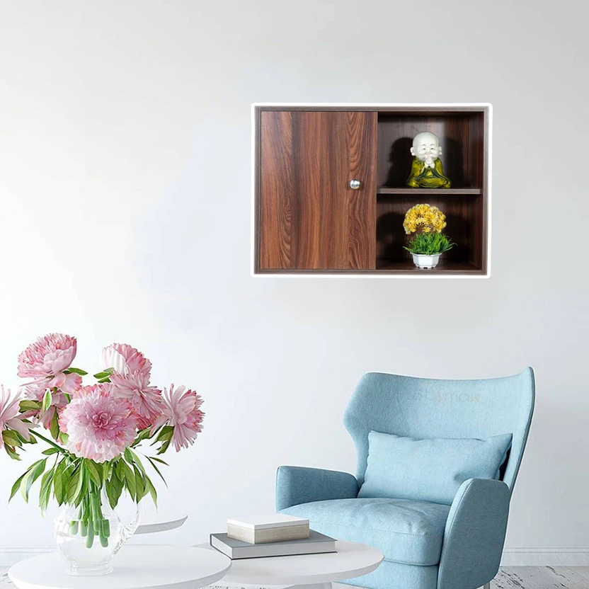 Stymax Engineered Wood Crockery Cabinet (Finish Color - WALNUT, P...more