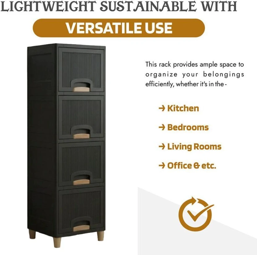 GROTHEORY Smart Multi-Layer Storage Cabinet for Kitchen Essential...more