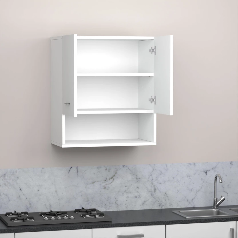 Divysa 2 Door Wall Mounted Kitchen Cabinet for Home & Kitchen, Ba...more