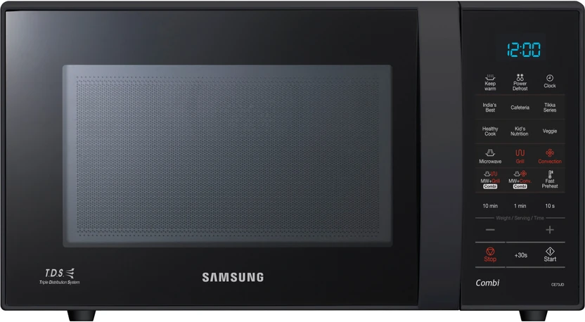 Samsung 21 L Convection Microwave Oven (CE73JD-B, Full Black)