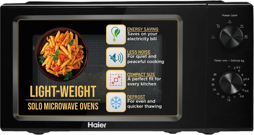 Microwaves Haier 19 L Inverter Technology, Light Weight, Defrost, 5 Power Le...more