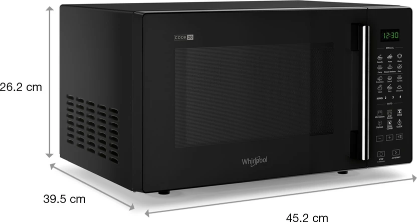 Whirlpool 20 L Convection Microwave Oven (Magicook Pro 22CE, Blac...more