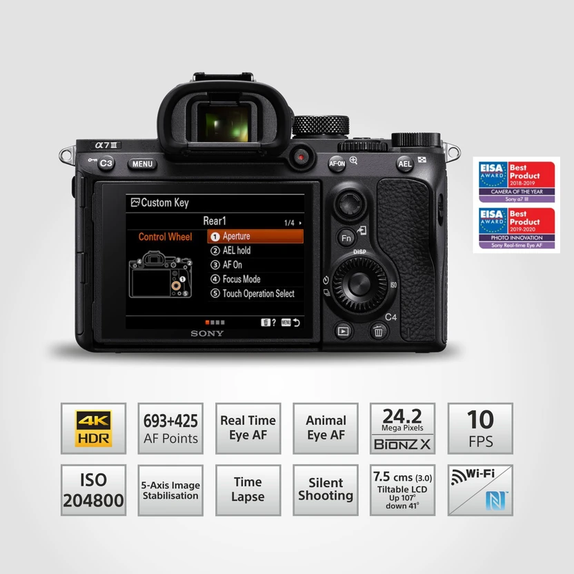 SONY Alpha 7M3K Mirrorless Camera Body with 28-70mm Zoom + Batter...more