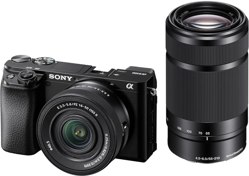 Mirrorless Cameras SONY Alpha 6100Y Mirrorless Camera Body With 16-50mm & 55-210mm (...more