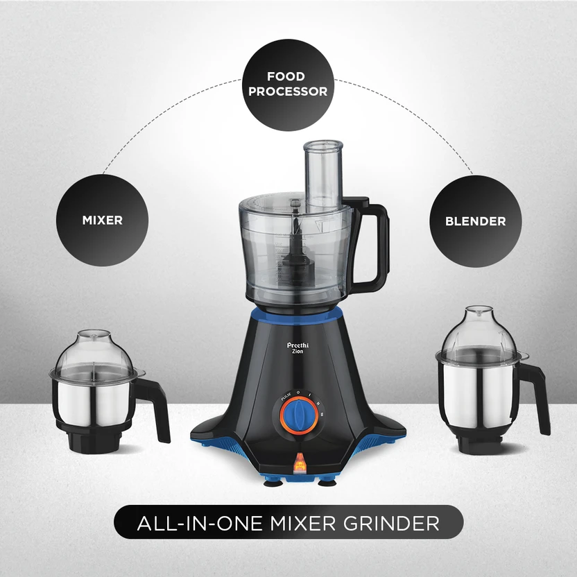 Preethi Zion 750 W Juicer Mixer Grinder (Zion MG-227/MG227_ | 4 J...more