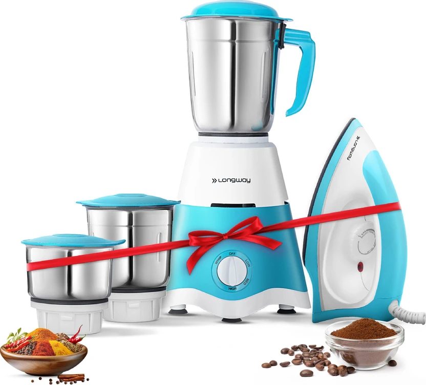 Mixer Grinders Longway Super Dlx 700 W Juicer Mixer Grinder (Super | 3 Jars | Wh...more