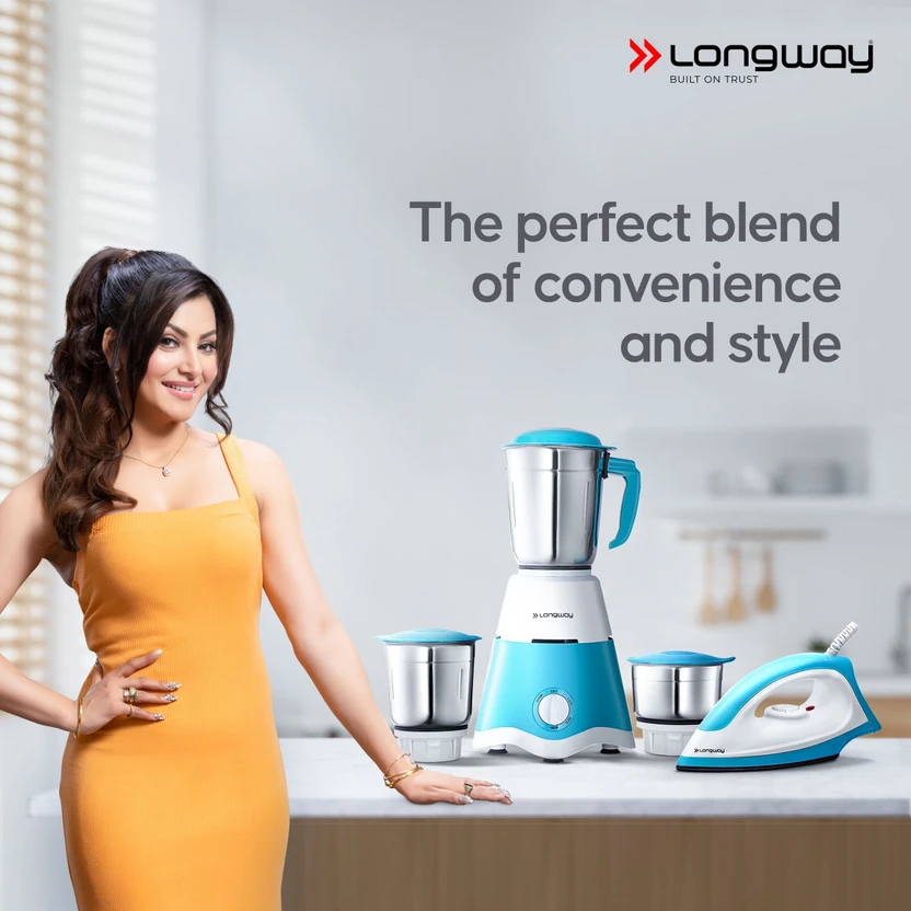 Longway Super Dlx 700 W Juicer Mixer Grinder (Super | 3 Jars | Wh...more