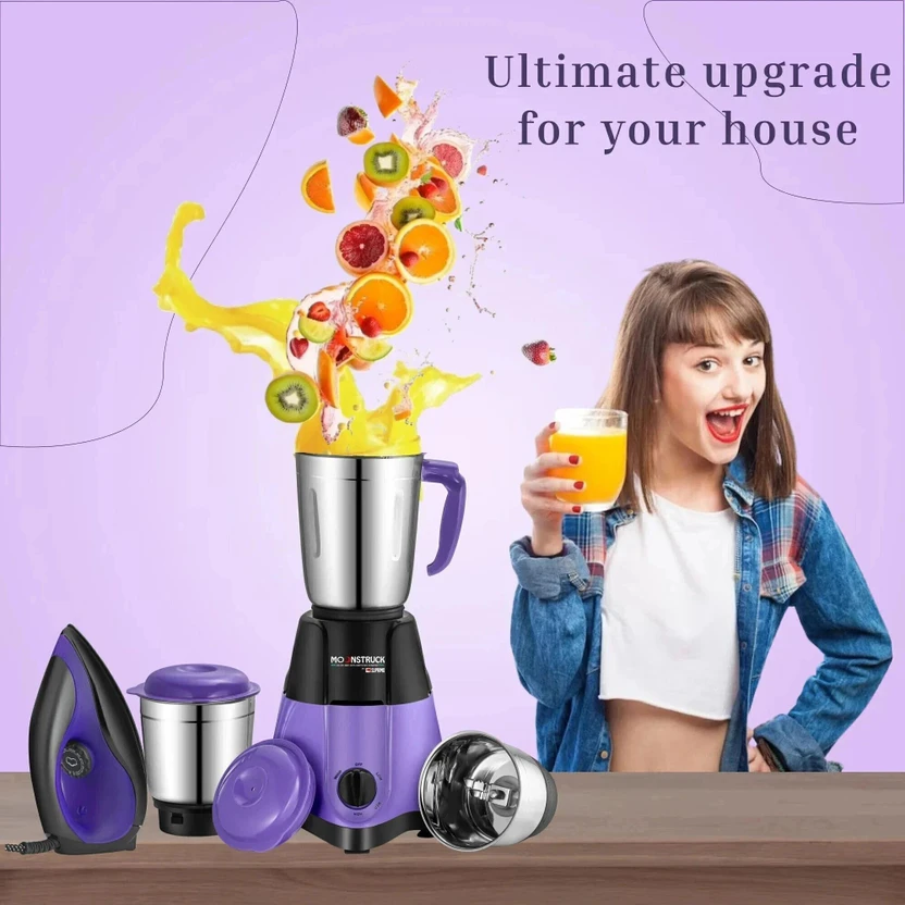 Moonstruck Juicer Mixer Grinder 750 W Juicer Mixer Grinder (Star ...more