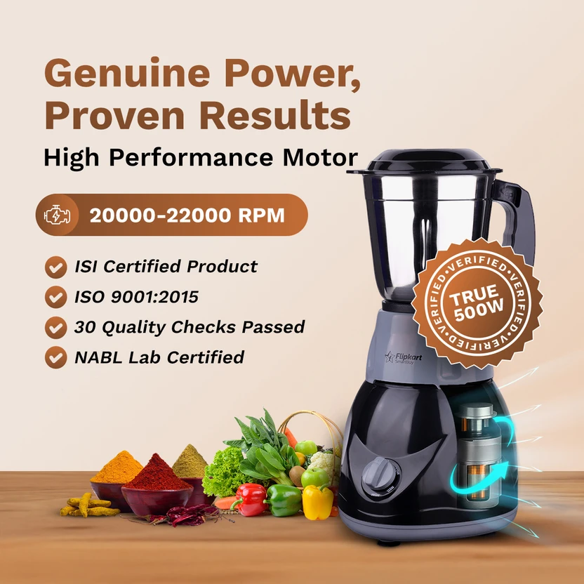 Flipkart SmartBuy Storm Max Neo PowerChef 550 W Juicer Mixer Grin...more