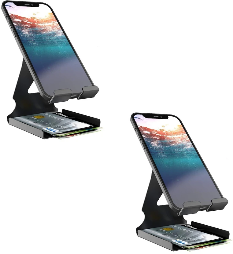 ELV DIRECT Mobile Stand Holder With Convenient Charging for Table...more