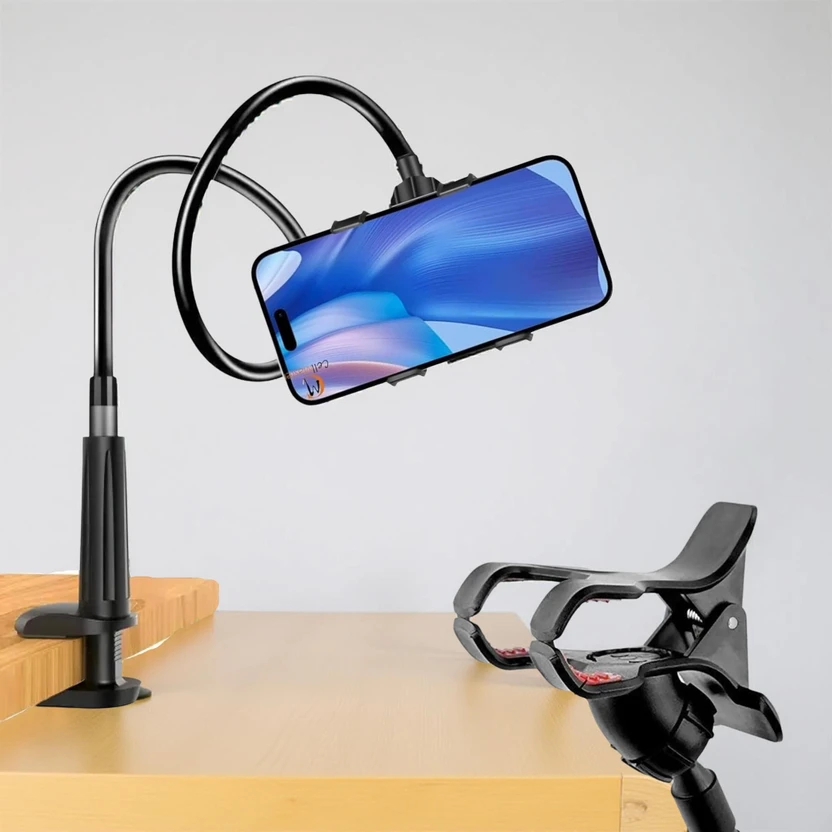 TRUWEL Universal Adjustable Mobile Phone Holder with Flexible Goo...more