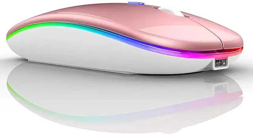 Dezful Lighting Mouse Black Wireless Ambidextrous Optical Mouse  ...more