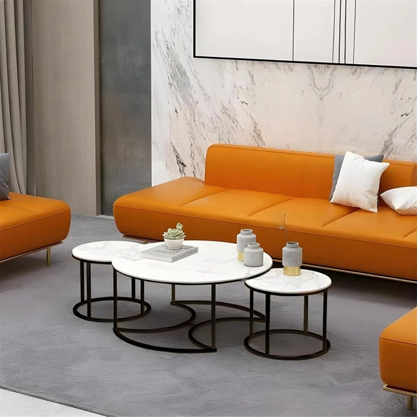 Expressow Enterprises Folding Modern Nesting Table Set of 3 | Met...more