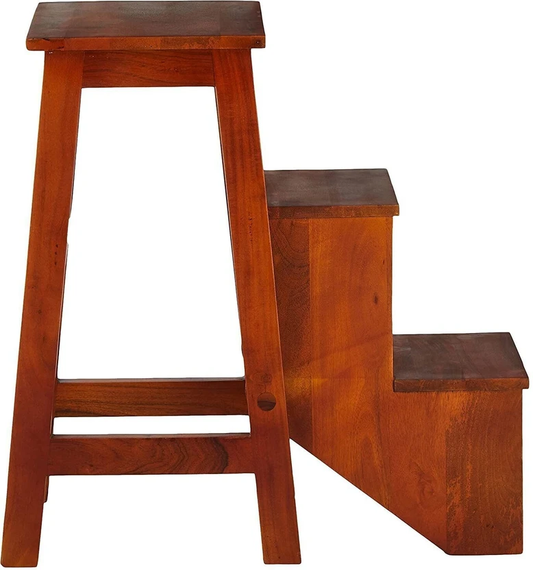 Nesting Tables APRODZ Mango Wood Folding Step Side End Table for Home | Stool Se...more