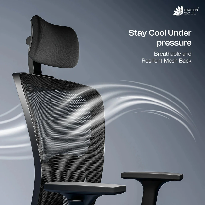 GREEN SOUL Jupiter Superb High Back Ergonomic|Home, Office|2D Arm...more