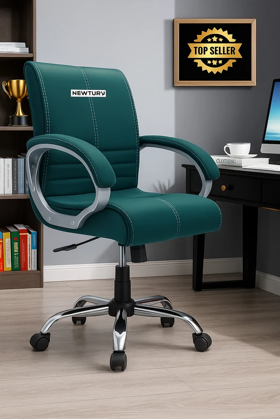 Newturn MAXSON Mid back Work from home/Office/study/desk(WFH) Lea...more