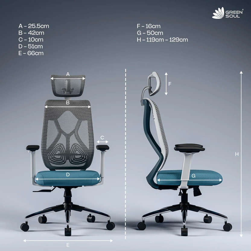 GREEN SOUL Zodiac Pro High Back Ergonomic|Home,WFH|4D Armrest,Sea...more