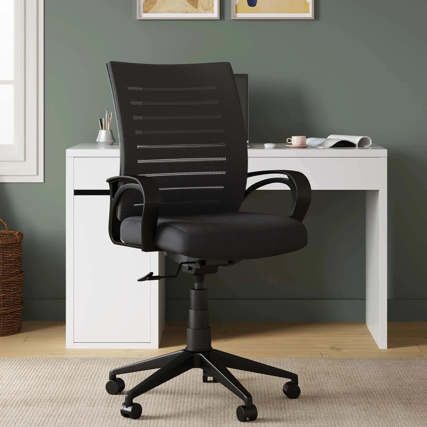 Flipkart Perfect Homes Mid-Century Drafting Staff, Workstation, D...more