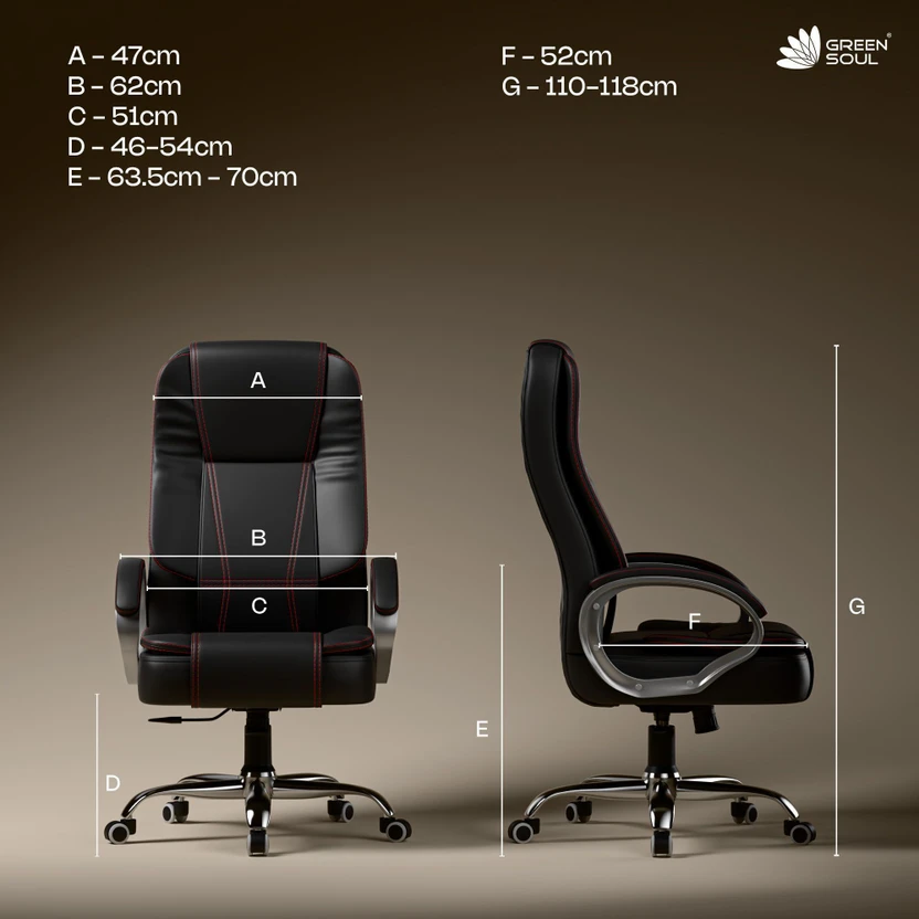 SEATFIT A47 Office Boss Designer Chair PP Chrome Arms High Back E...more