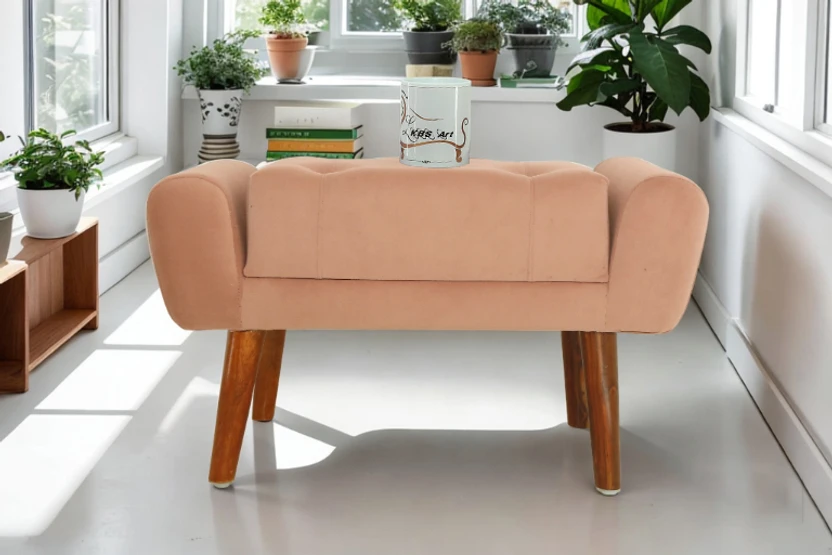 LKBS ART Foam Standard Ottoman (Finish Color - Brown, Pre Assembl...more