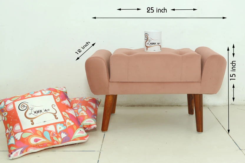 LKBS ART Foam Standard Ottoman (Finish Color - Brown, Pre Assembl...more