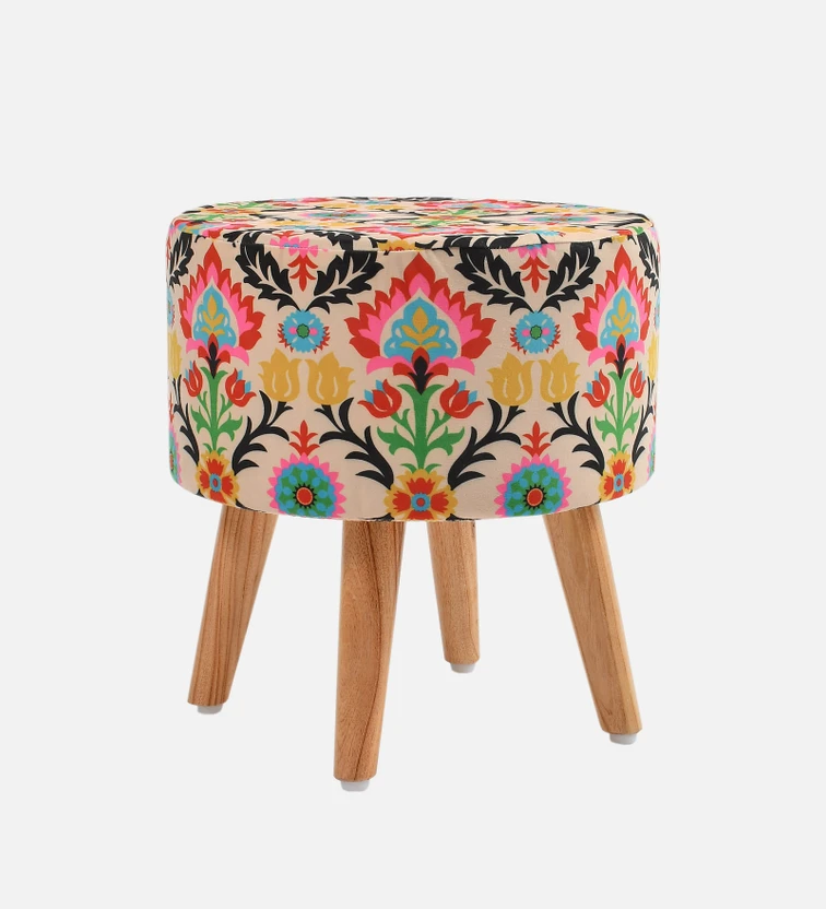 RIANCE CREATIONS Solid Wood Standard Ottoman (Finish Color - Leaf...more