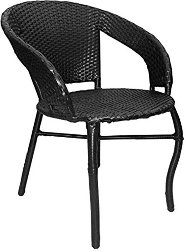 Cite Metal Table & Chair Set (Finish Color - black, Pre-assembled...more
