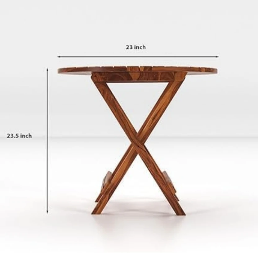 Nandrak Decor Solid Wood Table & Chair Set (Finish Color - Brown,...more