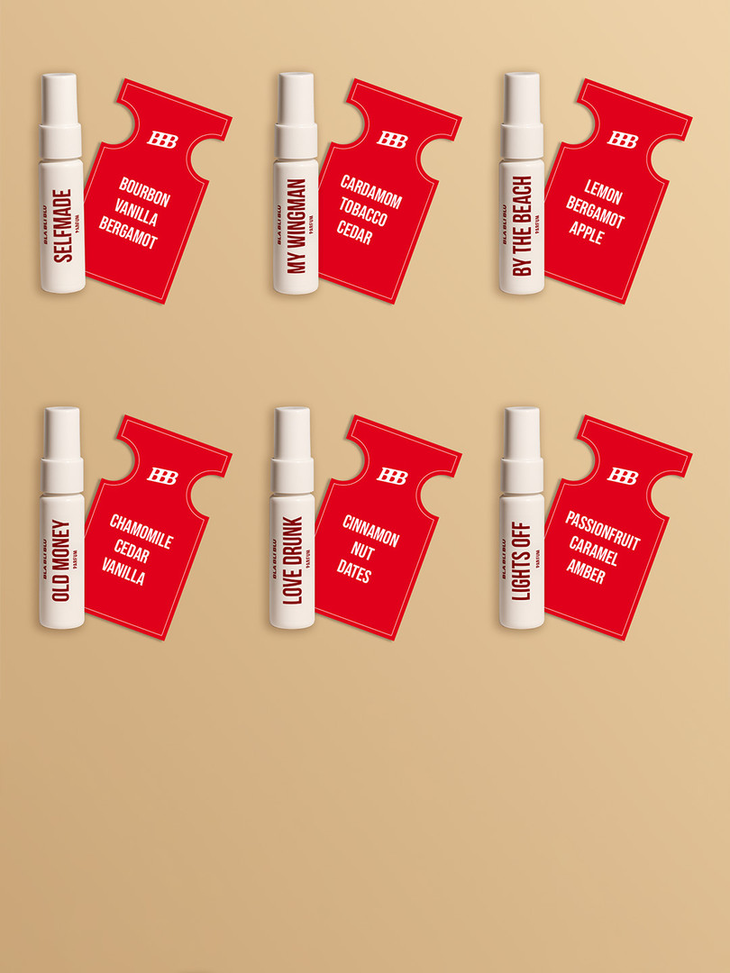 BLA BLI BLU Set Of 6 Men Lights Off, Old Money, Love Drunk, By The Beach Perfume -7ml Each