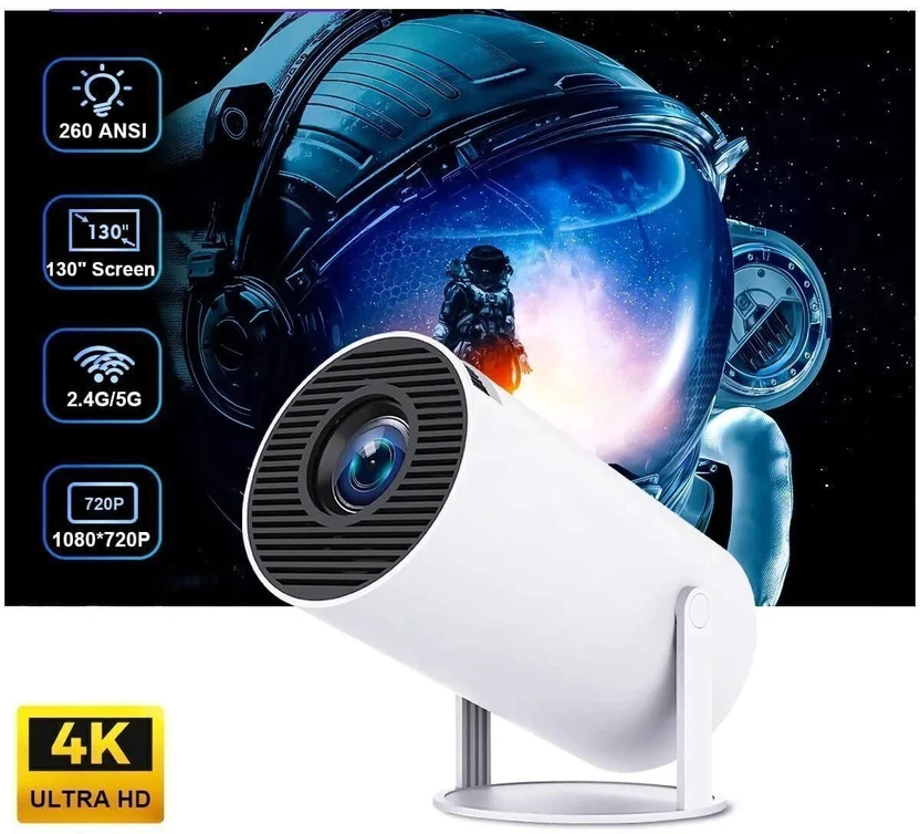 Projectors Amit HY300 Portable Projector Android 11 Projector, 4K/1080P, Wi-...more