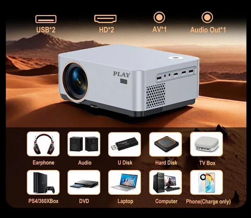 PLAY MP1 Newest Android 11 4k Native Full HD 2+16GB WIFI BT 500 I...more