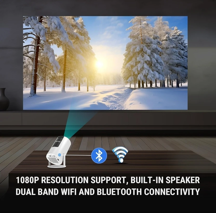 NextFusion Lightbeam Smart Home Projector | HD 720p Display, 4K R...more