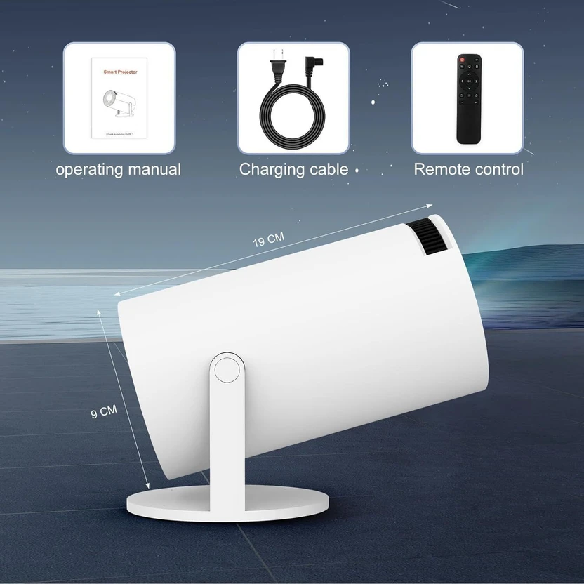 Offtrot Smart 4K LED Projector 720p Resolution 2500 Lumens With A...more