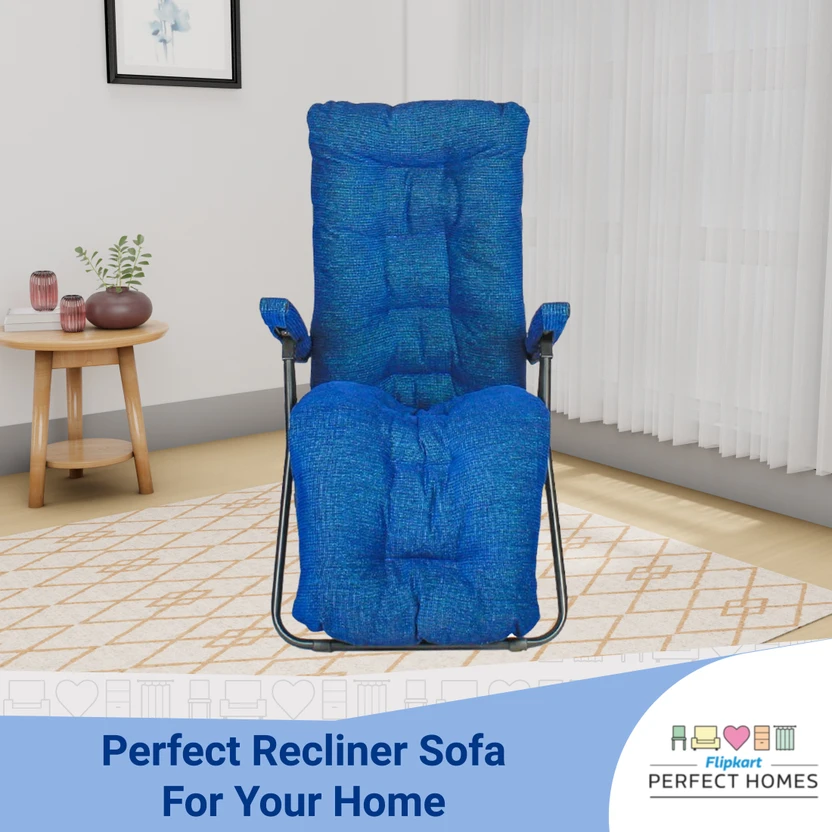 Flipkart Perfect Homes Fabric Manual Recliner (Finish Color - Blu...more