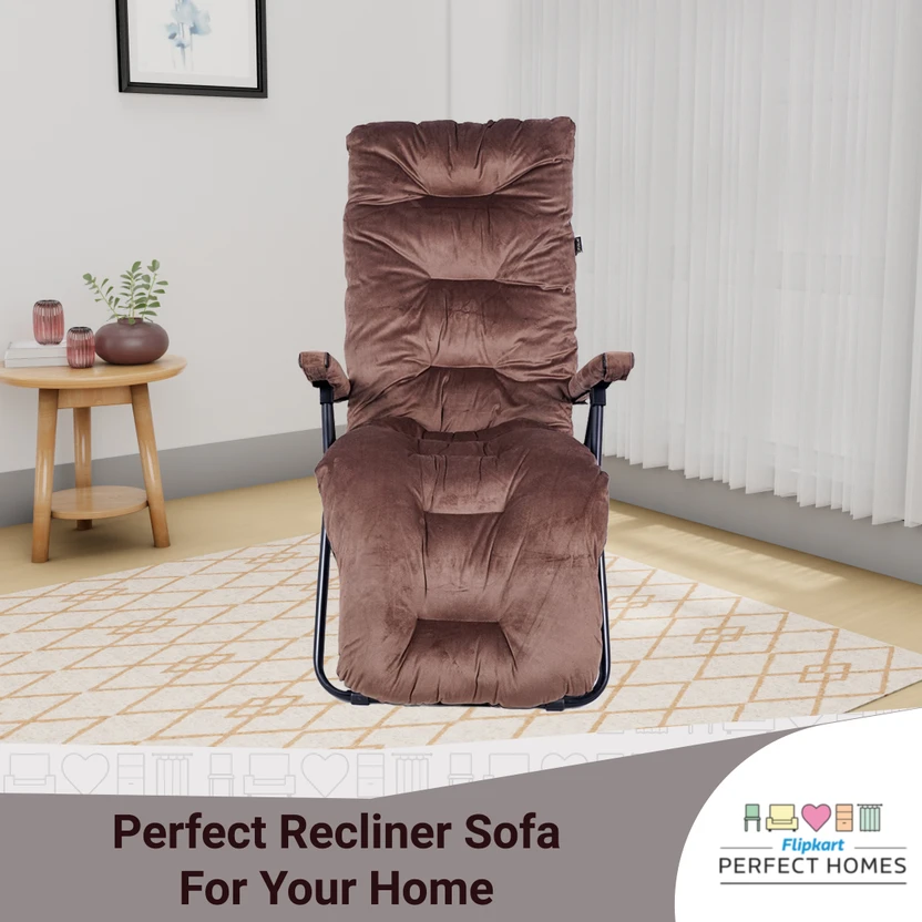Flipkart Perfect Homes Fabric Manual Recliner (Finish Color - Bro...more