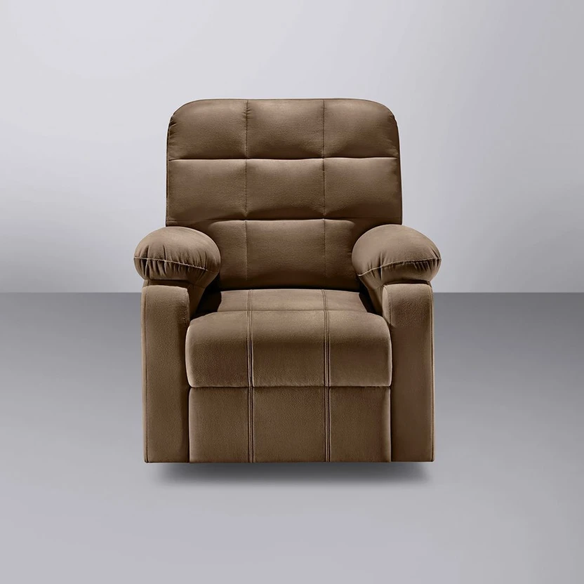 Sleepyhead Fabric Manual Recliner (Finish Color - Cocoa Brown, DI...more