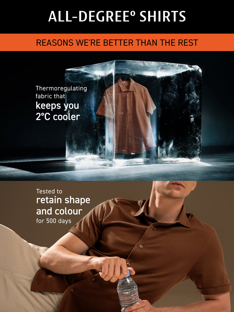 DAMENSCH Constant Cotton Thermoregulating Pique Shirt