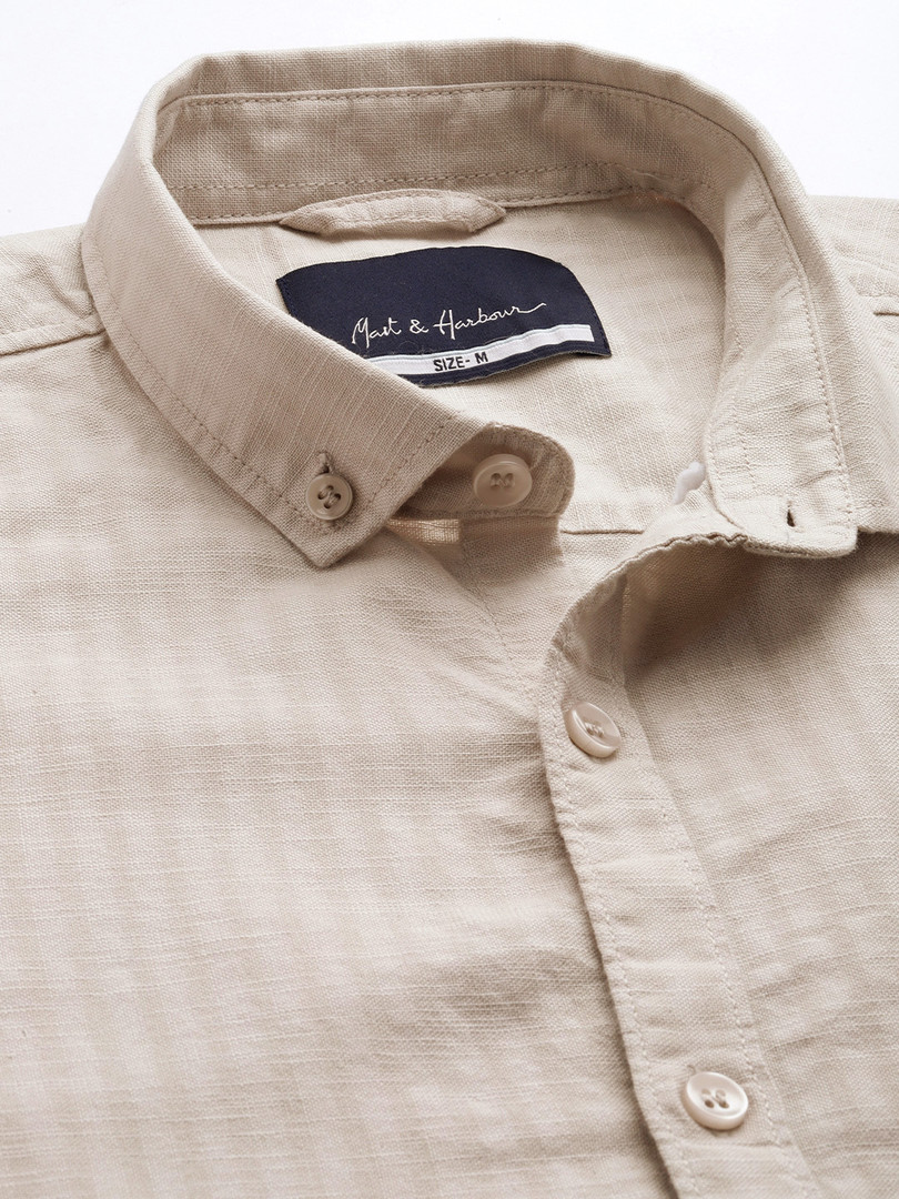 Mast & Harbour Men Standard Opaque Striped Casual Shirt