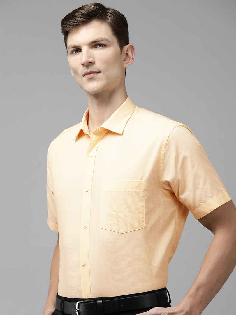 Park Avenue Men Solid Pure Cotton Formal Shirt