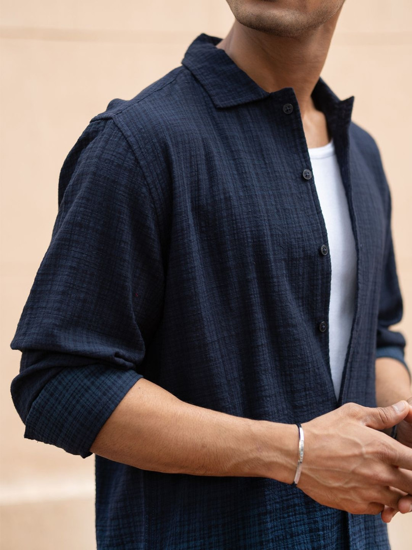 Powerlook Men Grid Tattersall Checks Printed Casual Shirt