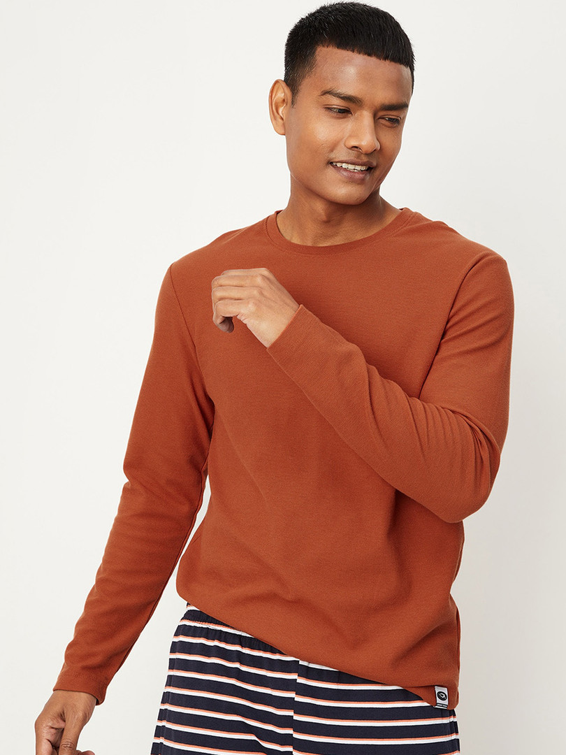 T-shirt max Men Rust-Coral Lounge T-shirt